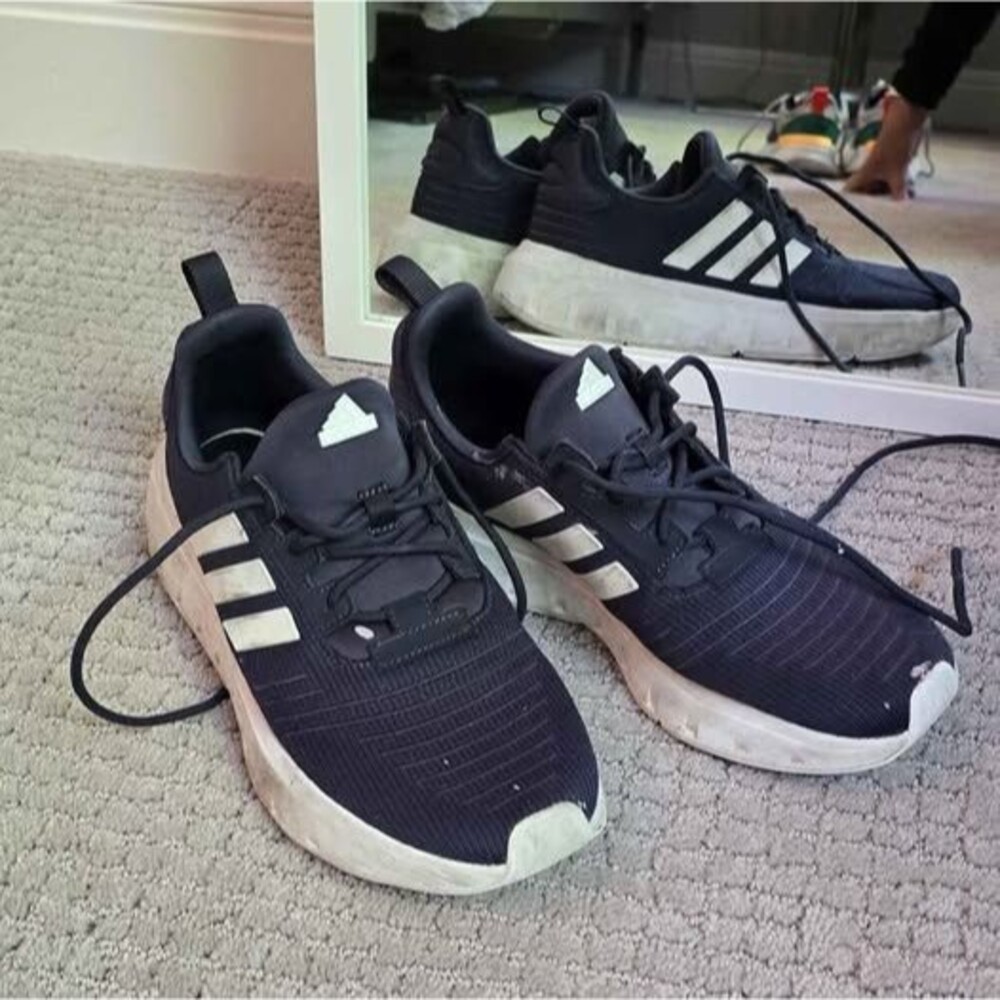 Adidas sneakers, navy blue, Boys size 7
